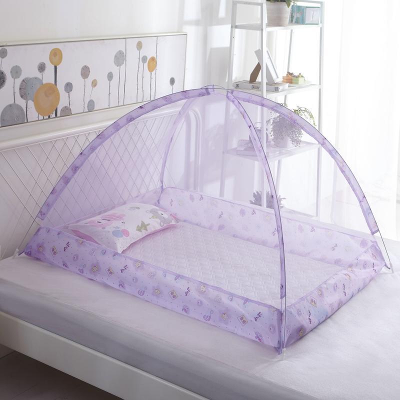 Children&#039;s Mosquito Net, Umbrella-type Baby Free Installation, Foldable Yurt Mosquito Net With Bracket, Cartoon Encryption Cover Net