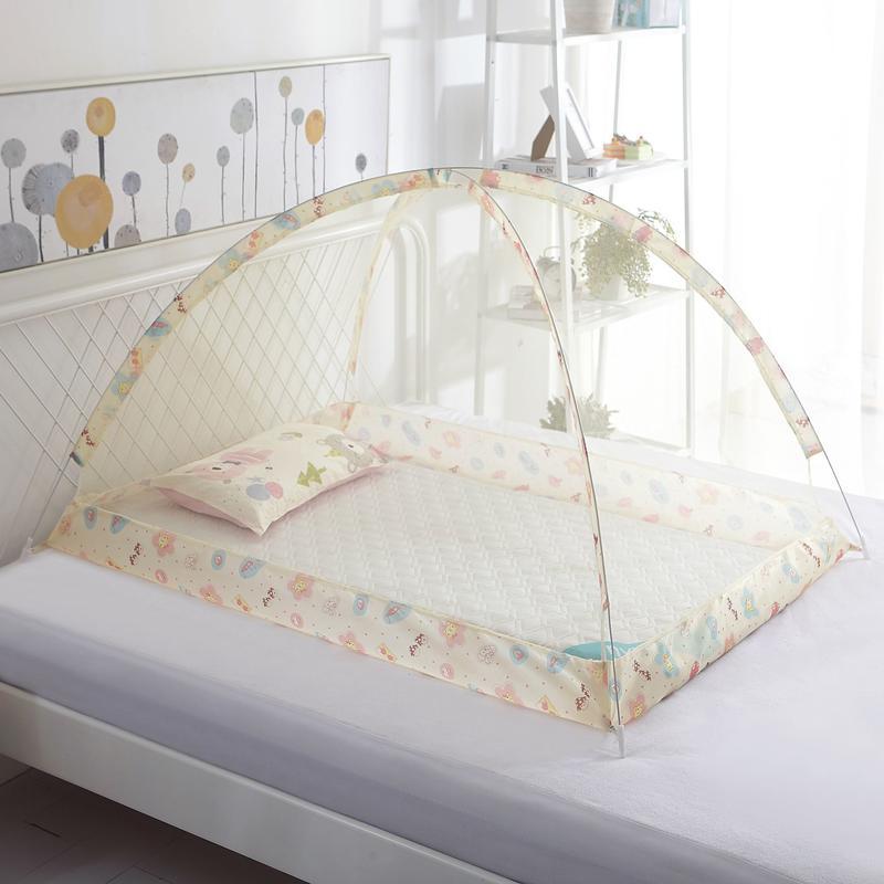 Children&#039;s Mosquito Net, Umbrella-type Baby Free Installation, Foldable Yurt Mosquito Net With Bracket, Cartoon Encryption Cover Net