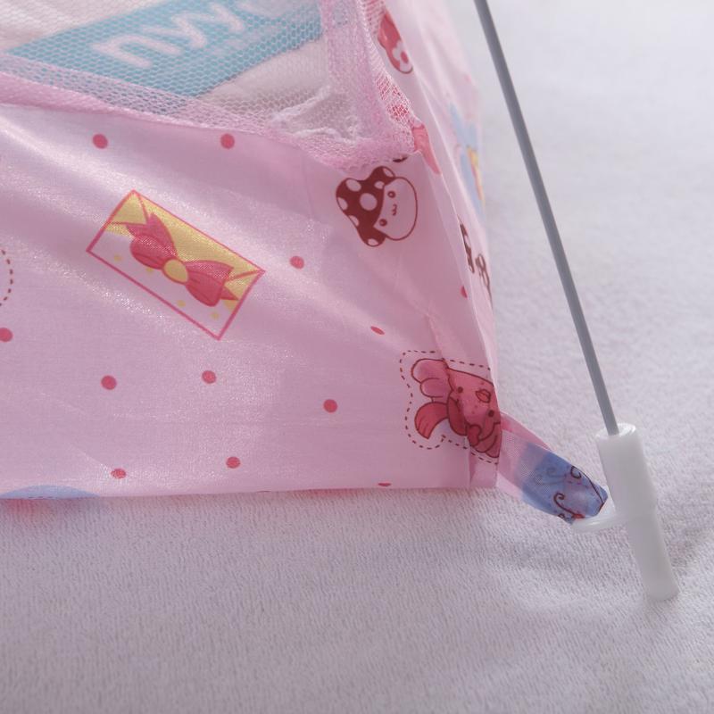 Children&#039;s Mosquito Net, Umbrella-type Baby Free Installation, Foldable Yurt Mosquito Net With Bracket, Cartoon Encryption Cover Net