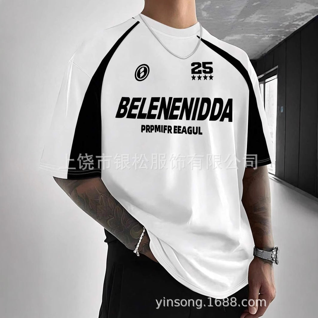 Fashion International Boutique Hot-selling Brand 3D Digital Printed Casual Short-sleeved T-shirt