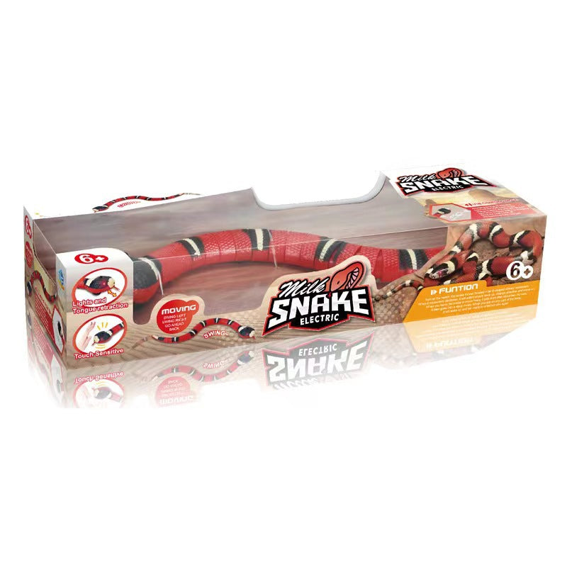 Electric Induction Obstacle Avoidance Toy Snake Children&#039;s Novelty Electric Simulation Snake To Tease Cats And Dogs Electric Snake Toy
