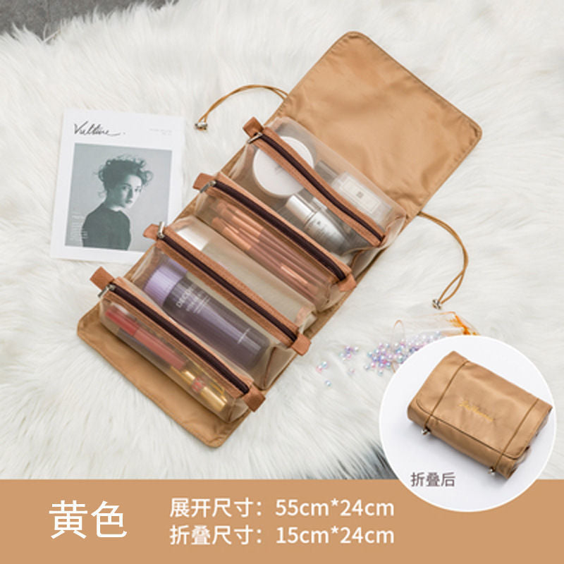 Detachable Four-in-one Cosmetic Bag Multi-functional Simple Travel Portable Folding Travel Cosmetics Storage Wash Bag